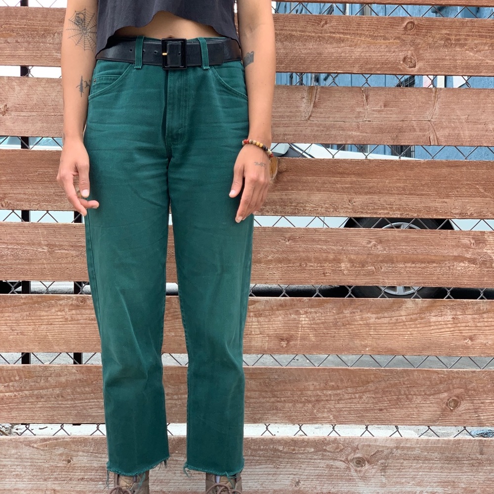 Perfect Green Levi jeans!